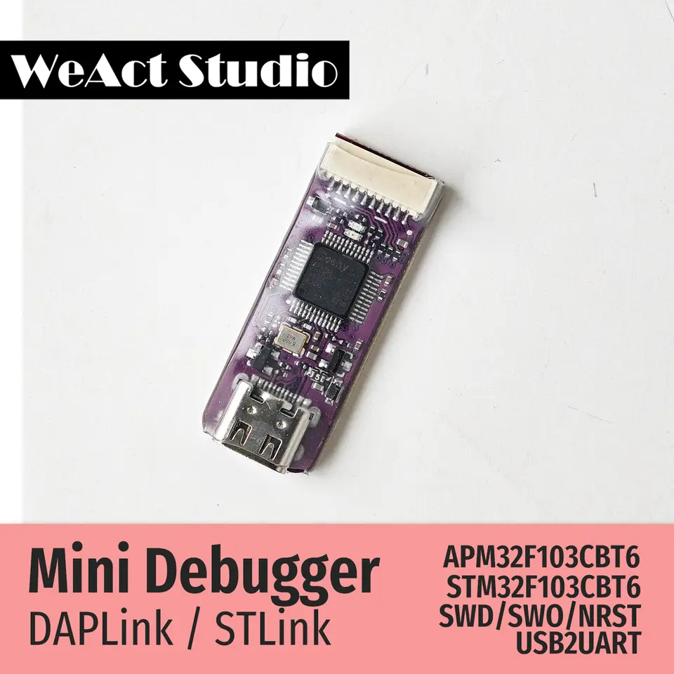 WeAct Mini Debugger DAPLink STLink V2.1 SWD SWO USB To Uart Module image 3