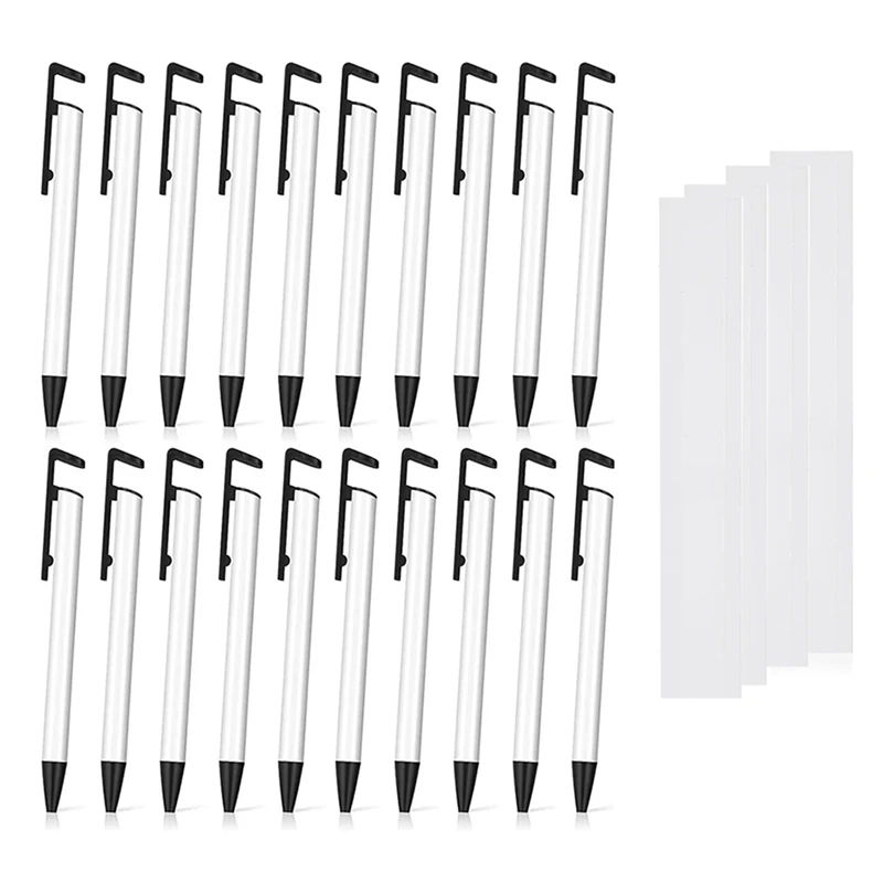 

20Pcs Heat Transfer Pen With Shrink Wrap For DIY Office School Stationery Supplies