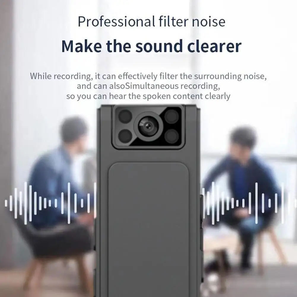 Wireless WiFi Portable Camera With Clip, Full 1080P Video Body Recorder Camera Security HD Record Meeting E5V7