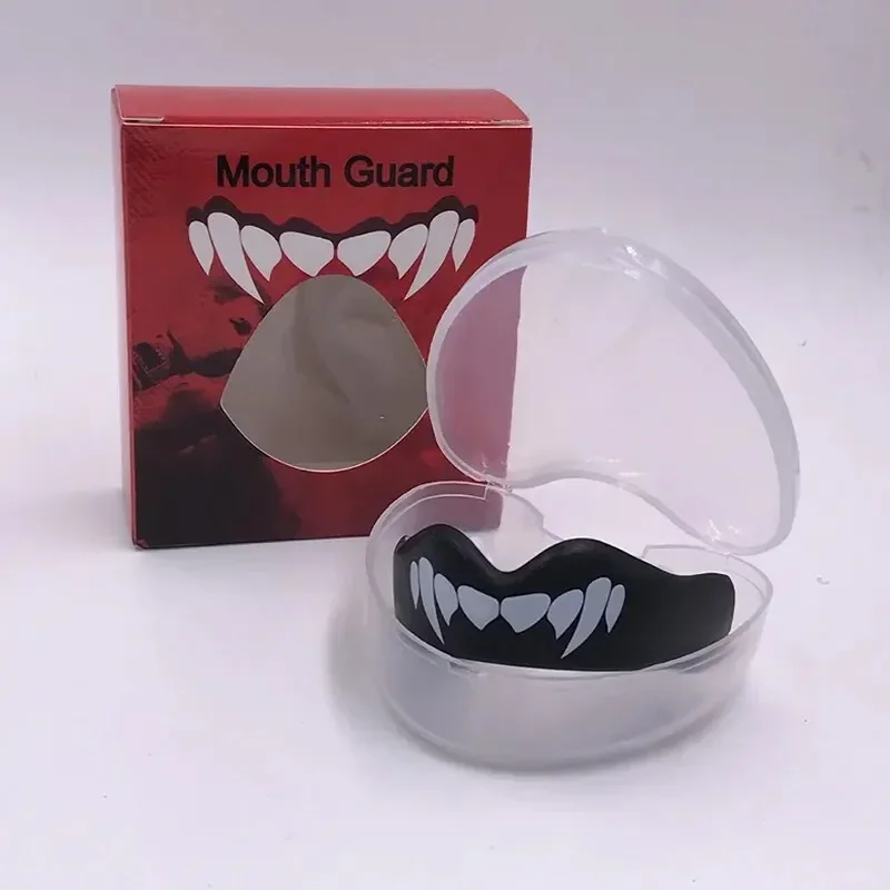 Mouth Guard Sports-Teeth 3D Technology Double Layer Boxing Mouth Guard Perfect Fit Adults with Case-Boil & Bite 1PC sports mouth guard