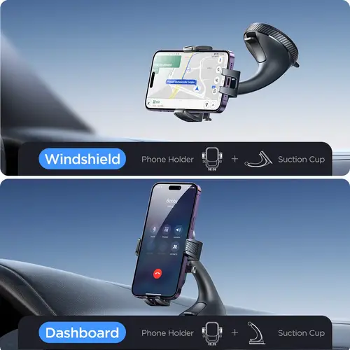 Joyroom Car Phone Holder Mount Car Strong Suction Hands-Free Universal Cell Phone Stand For Dashboard/Windshield 360° Rotation - Image 3