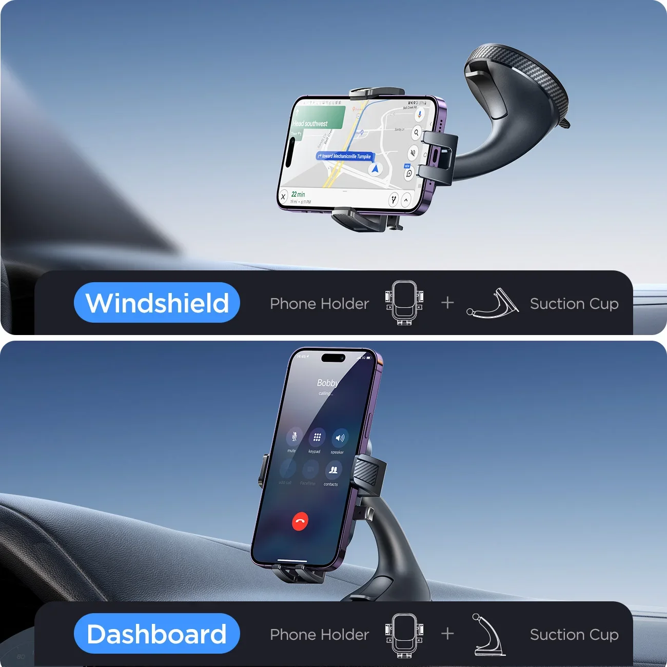 Universal 360° Car Phone Mount 3