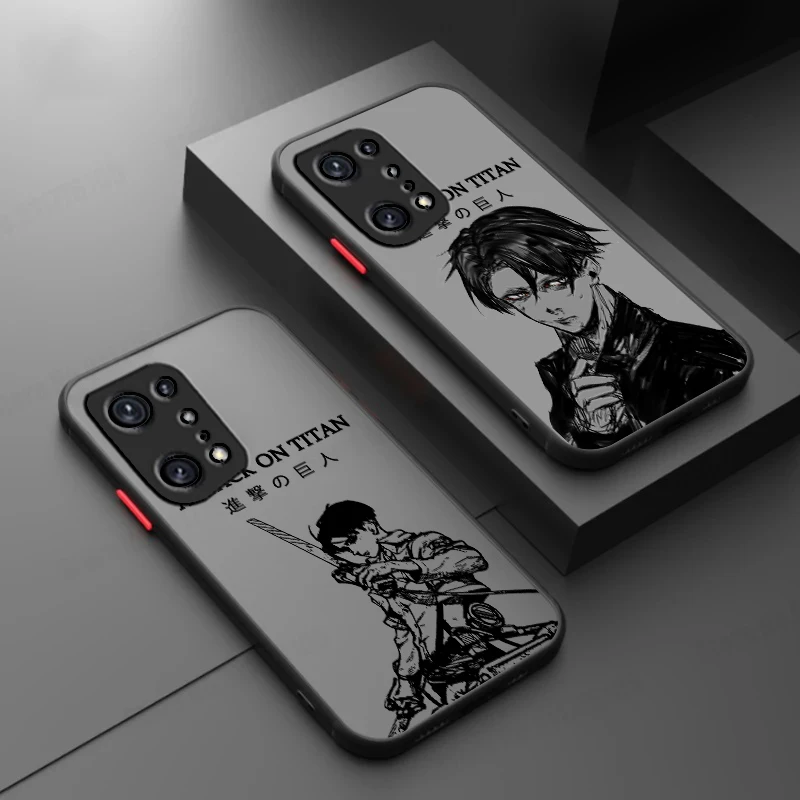 Attack On Titan Anime Cute For Oppo Find F21 X5 Pro X3 Pro Lite Pro Neo 4G 5G Custodia Per Telefono Traslucida Smerigliata