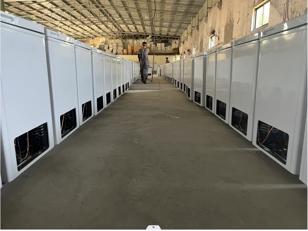 12V 220V AC&DC solar chest freezers sliding door cooling ice cream display showcase Curved glass door solar deep chest freezer