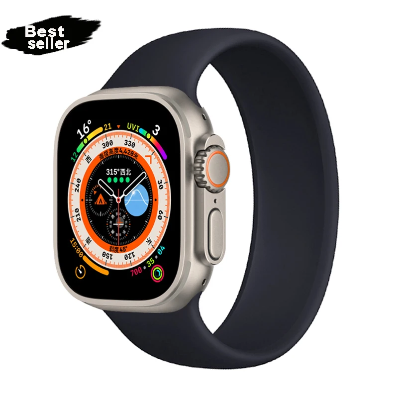 Silicone Solo Loop Strap for Apple Watch - Elastic Belt Bracelet