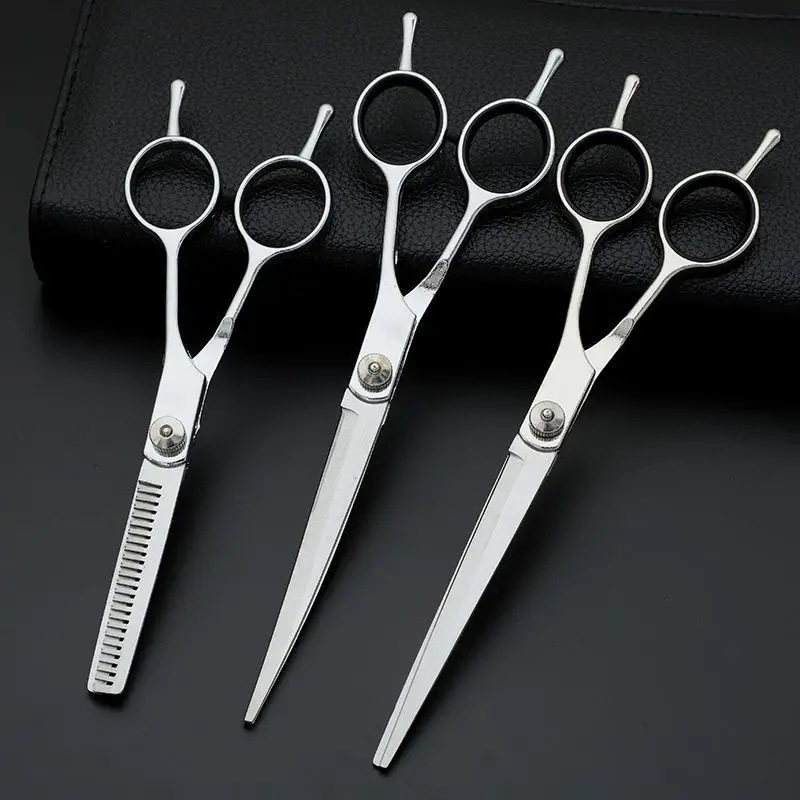 Dog Grooming Scissors Pet Grooming Scissors Dog Hair Trimming Scissors Set Teddy Haircutting Bent Pet Clippers