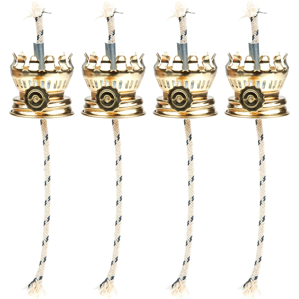 

Oil Wick Holder Kerosene Lamp Wick Lamp Parts Kerosene Lamp Regulator Glass Oil Lamp Cap Wick Accessories