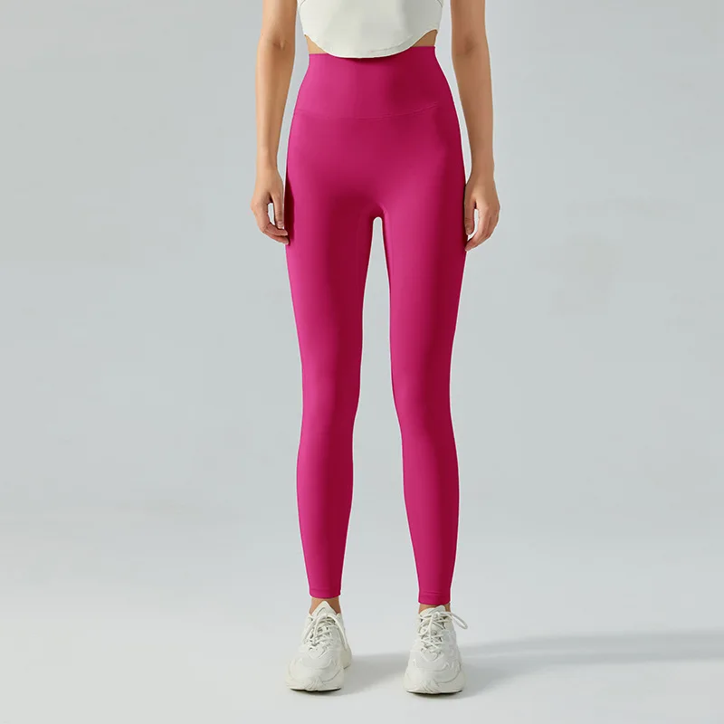Cocolotus Nake feeling summer high waist yoga long fitness pants Double sided brushed peach hip lifting running sports trousers