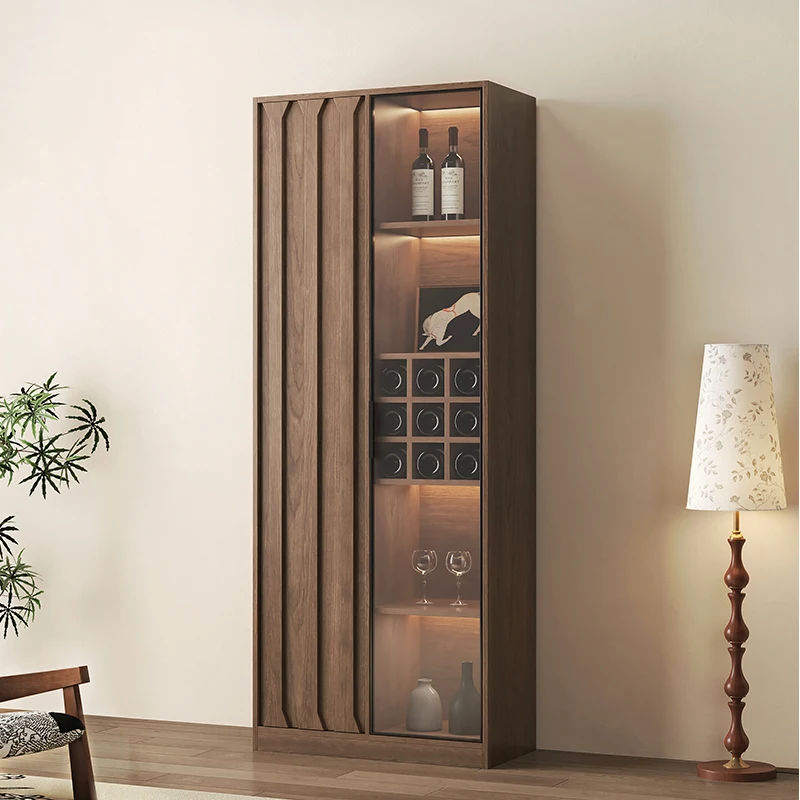 Luxury Showcase Glass Bar Cabinet Living Room Storage Drinks et Display Cabinet Decoration Vetrina Esposizione Bar Furniture