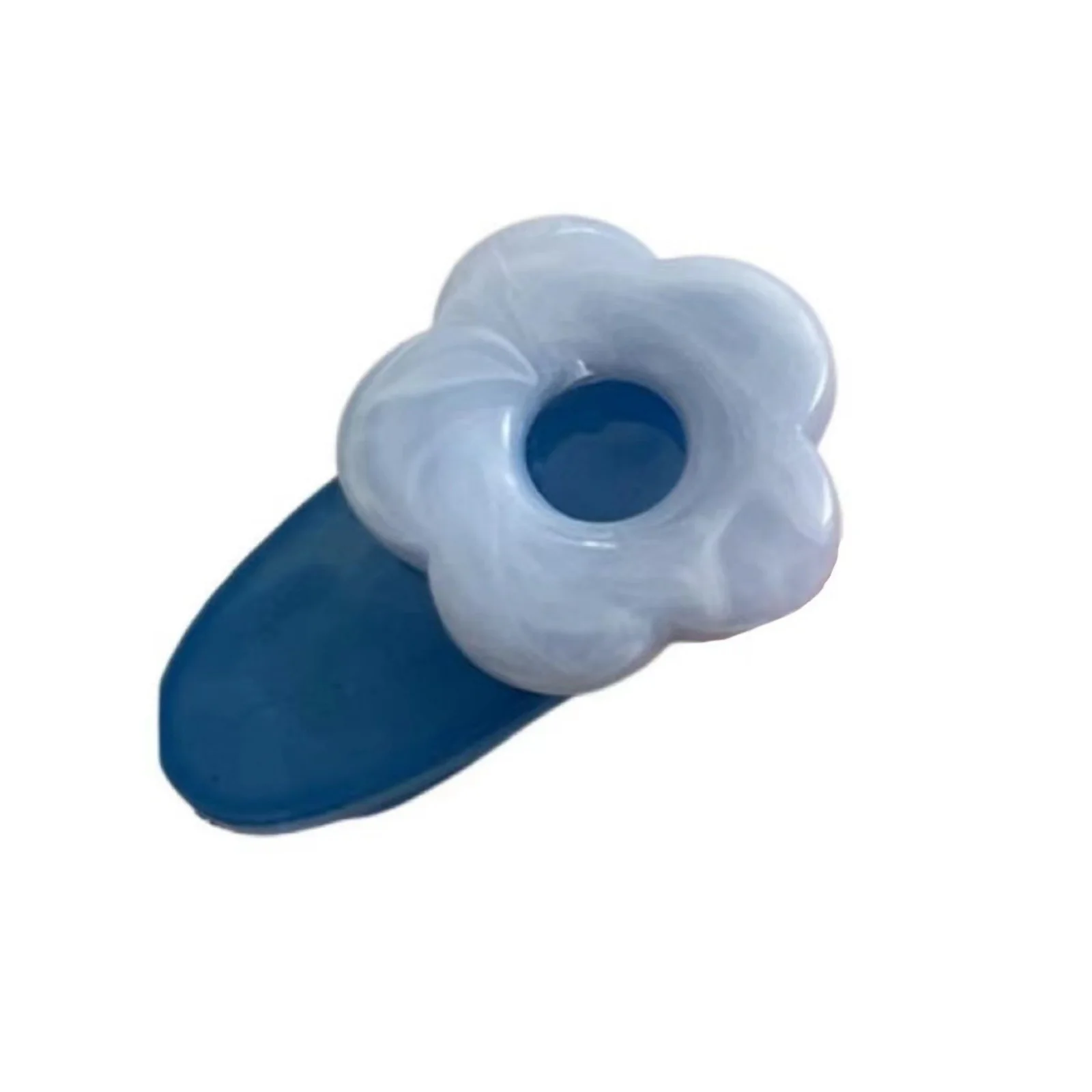 8pcs Cute Flower - Shaped Hair Clips Set, Colorful Acrylic Hair Accessories for Girls, Sweet Hairpins for Daily Wear and Parties