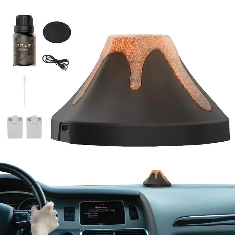 

Car Scents Air Freshener Silent Car Perfume With Volcano Eruption Shape Adjustable Aromatherapy Machines For Bedrooms Bathrooms