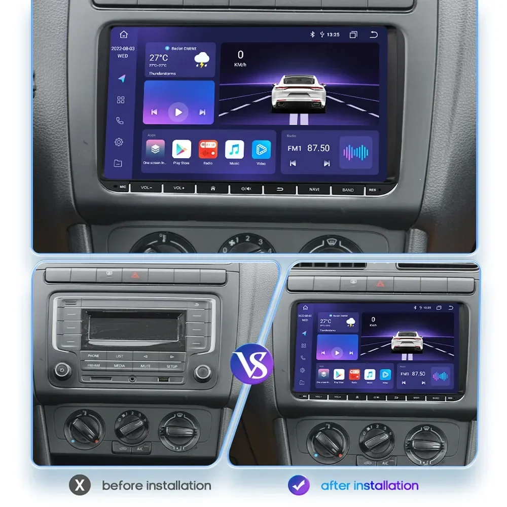 Car Radio Android for VW Volkswagen Golf 5 6 Polo Passat B6 CC GOLF Tiguan Amarok Scirocco Sharan Jetta Carplay Audio GPS Player