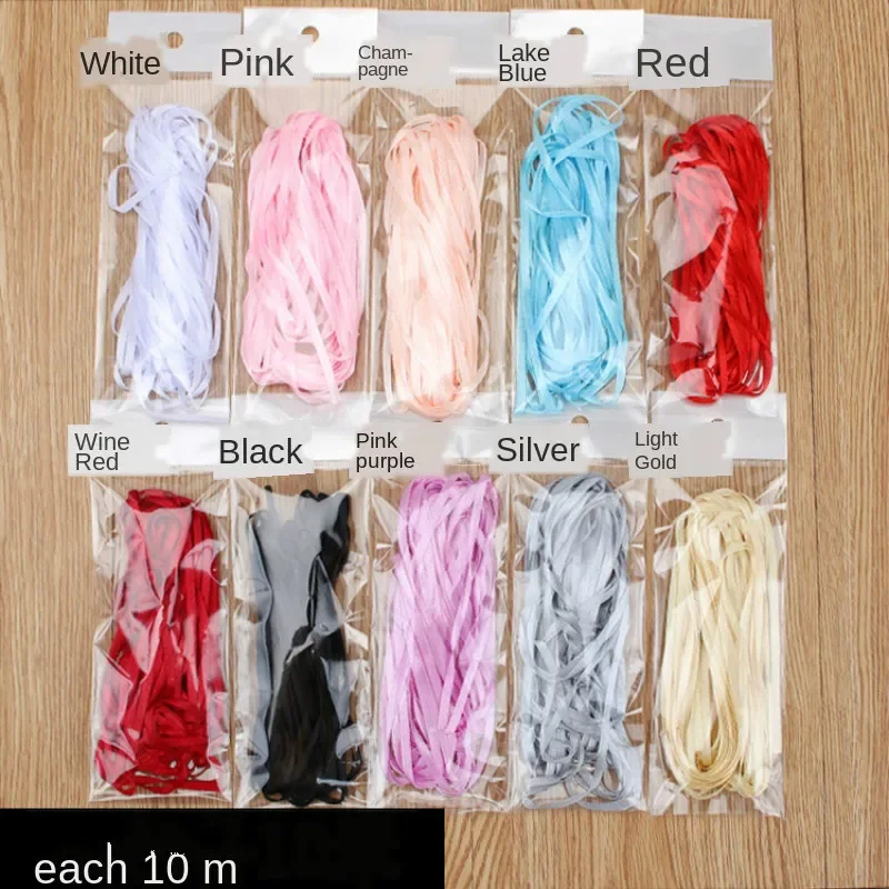 Luxurious 10m White Silk Satin Ribbon for Gift Wrapping & Special Occasions