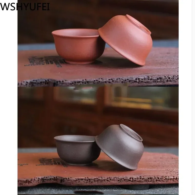 6PCS/lot Yixing Zisha Tea Bowl Kung Fu Tea Set Household Drinking Set About 35ml WSHYUFEI