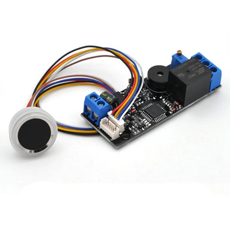 

RISE-R502-F Waterproof Small DC3.3V Diameter 21.5Mm MX1.0-6Pin Capacitive Round LED Fingerprint Module Sensor Scanner