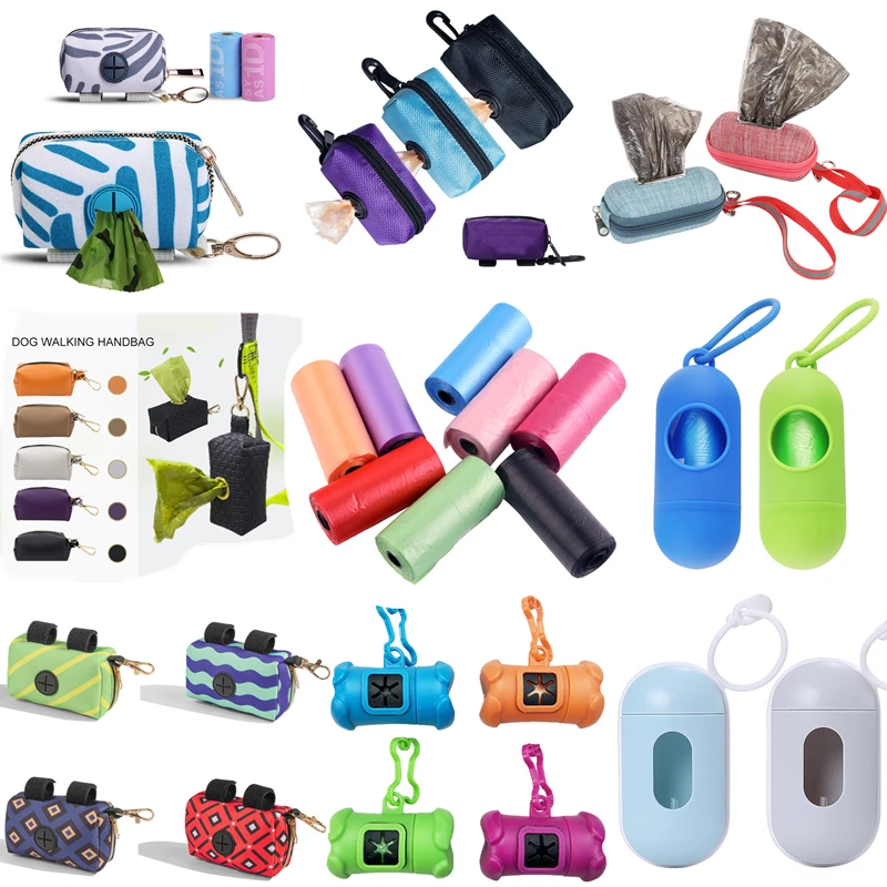 Protable Dog Poop Sacchetto Biodegradabile Dispenser Sacchetto Sacchetti Della Spazzatura Organizzatore Pet Puppy Cat Pick Up Poop Bag Holder Fornitur