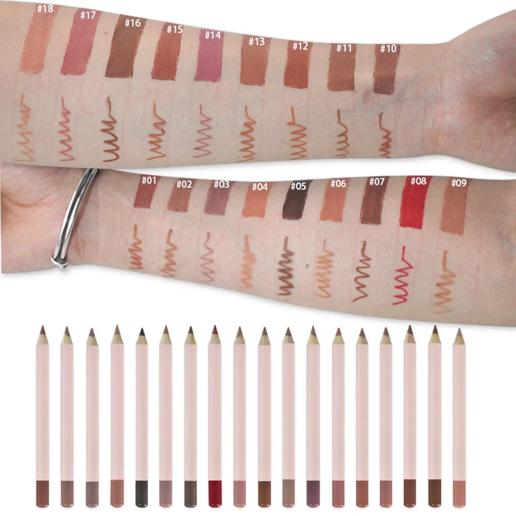 Brown Lip Liner Pencil Private Label Custom Bulk Lipliner Lips Cosmetics Cosmeticos Makeup 3