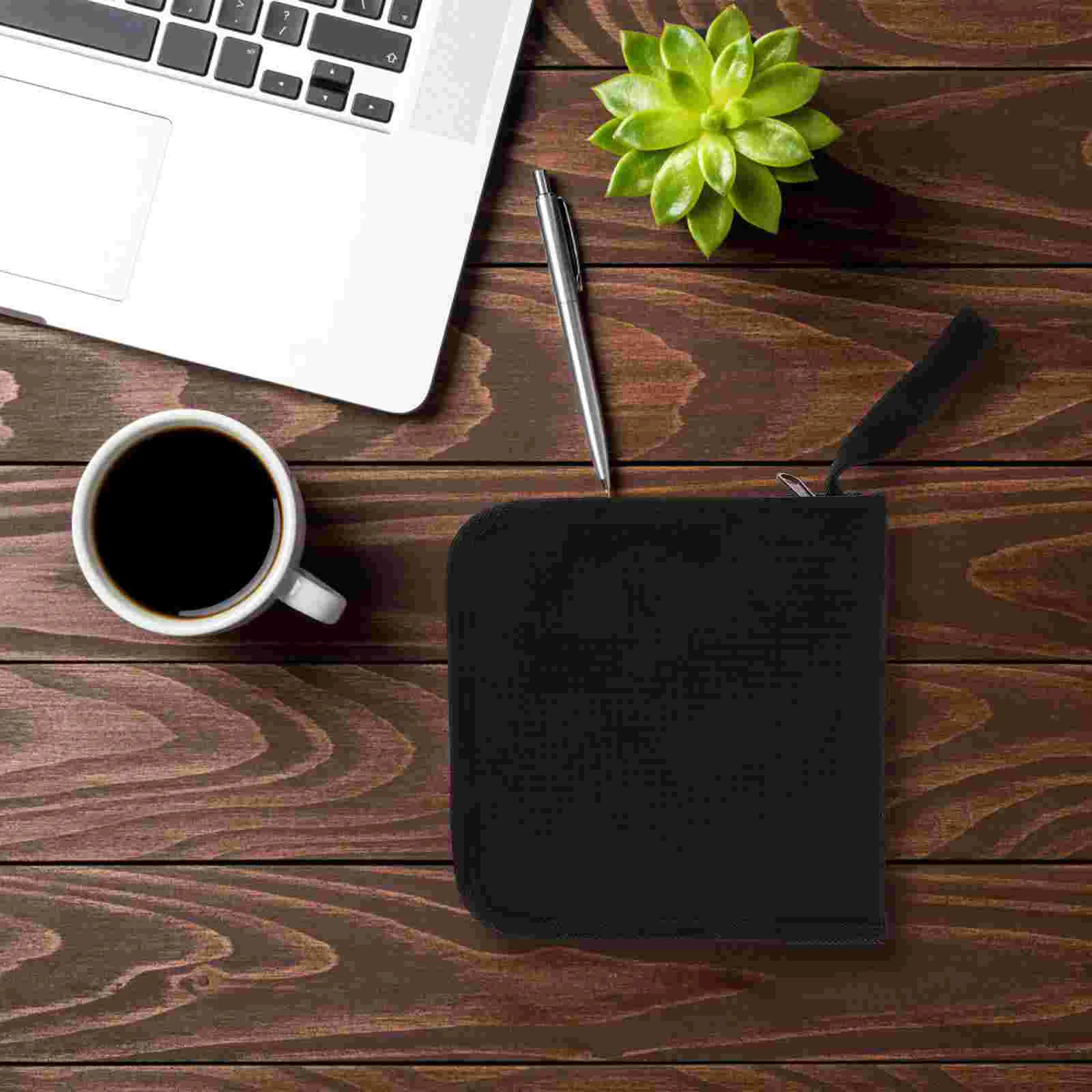 80 Pcs CD Storage Box DVD ganizer Case Holder Hard Disc Bag Compact Car Travel Anti Dust Media Binder Cases Smooth Zipper