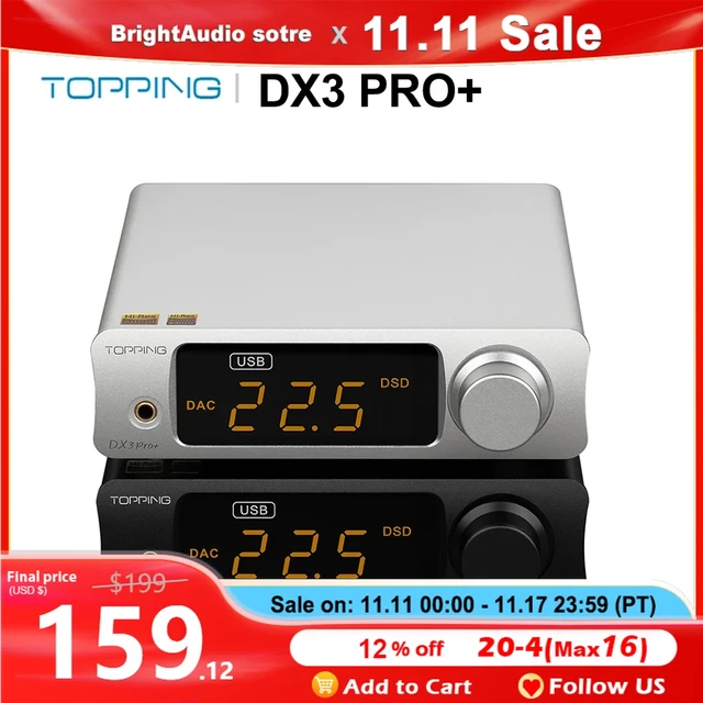 Topping dx3 pro (dx3 pro plus) es9038q2mチップBluetooth 5.0 USB ...