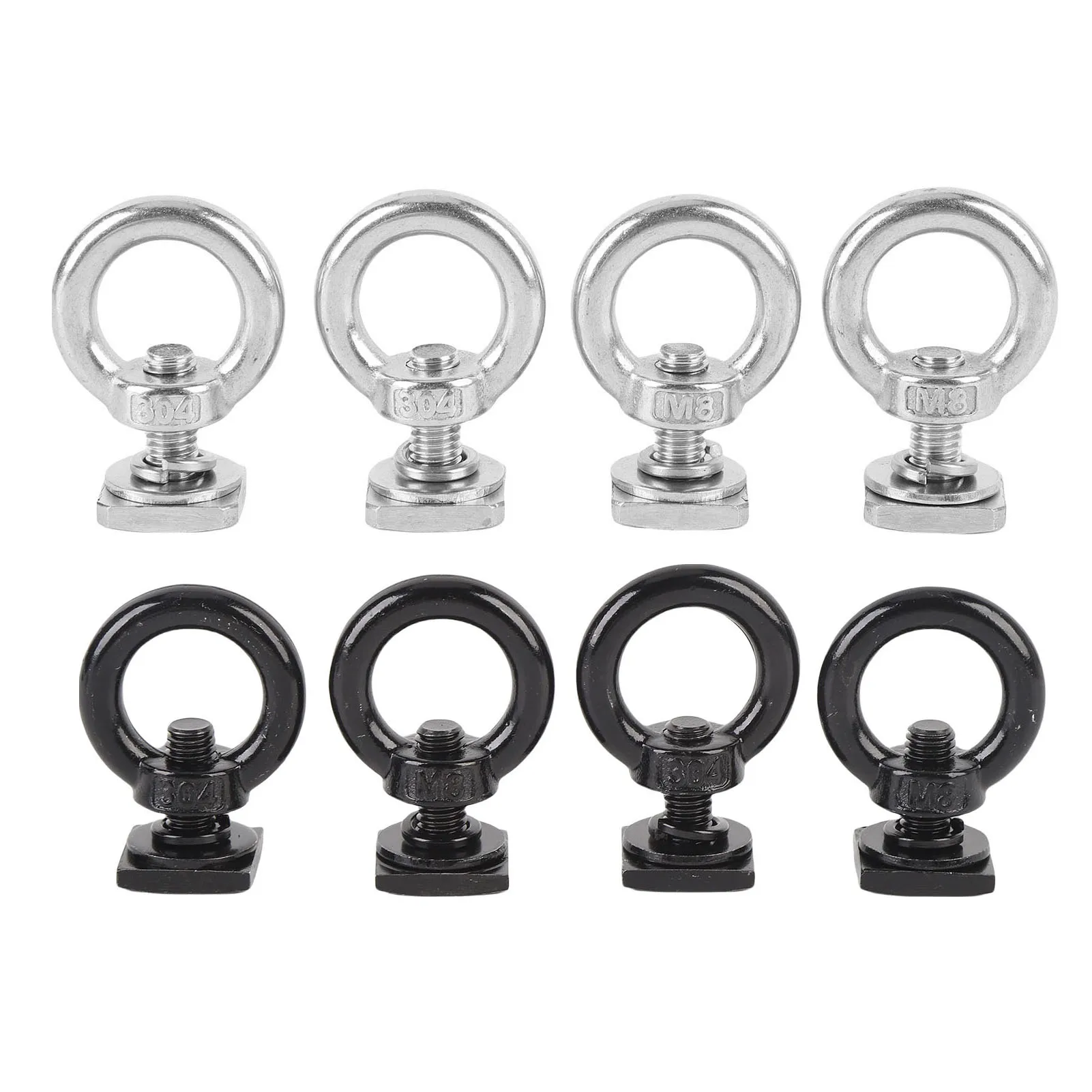 Sturdy Stainless Steel Eye Nut Tie Down Anchor M8 Roof Rack T Track ...