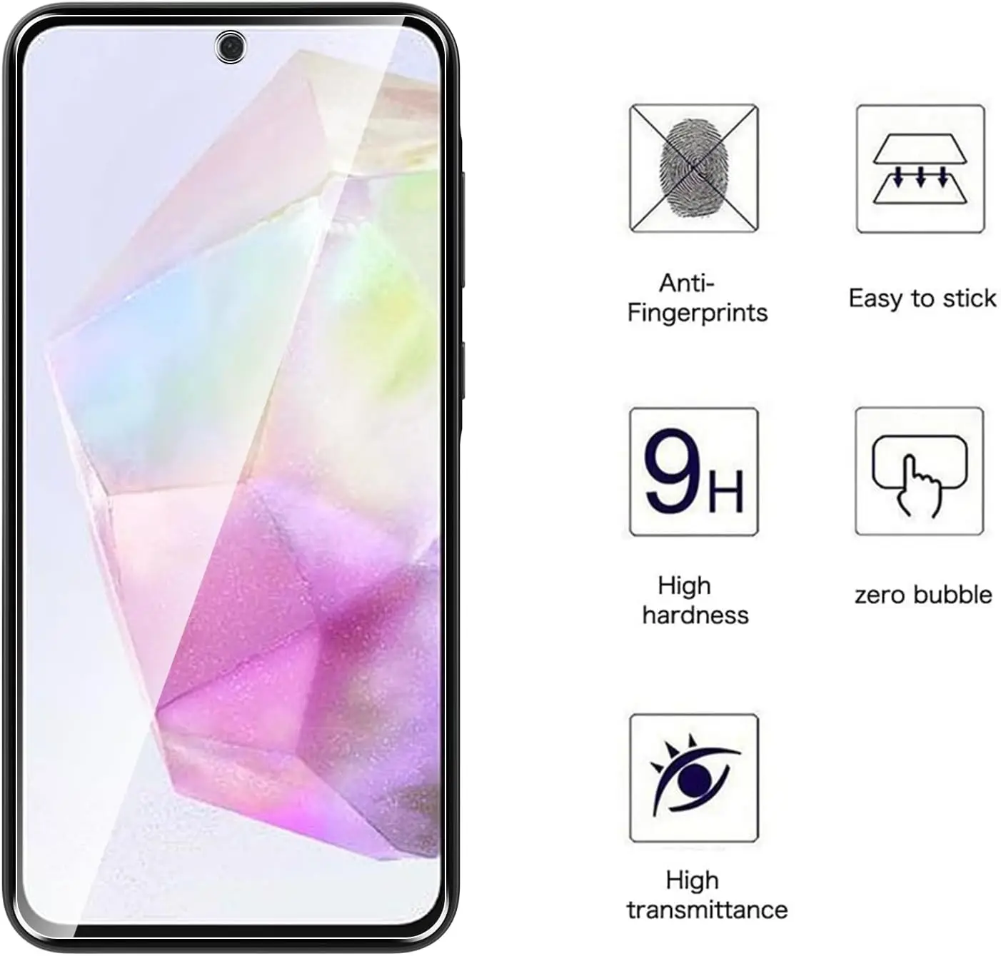 Premium 1/4 Piece Tempered Glass Screen Protector