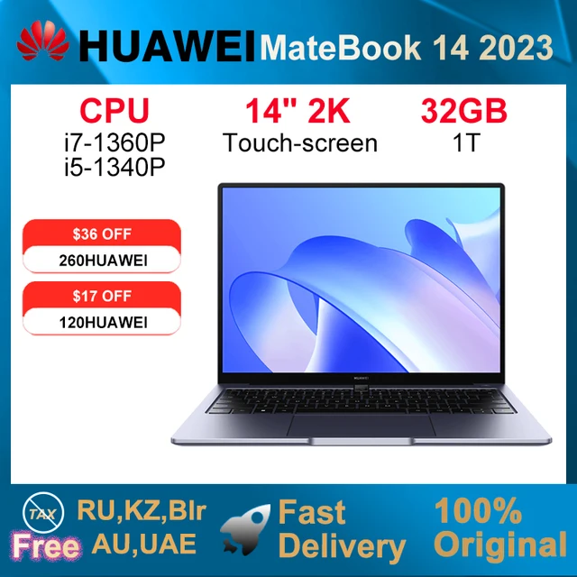 2023 Huawei Matebook 14 Laptop I5 1340p I7 1360p 16gb 32gb 512gb 1t Computer 14 Inch.jpg