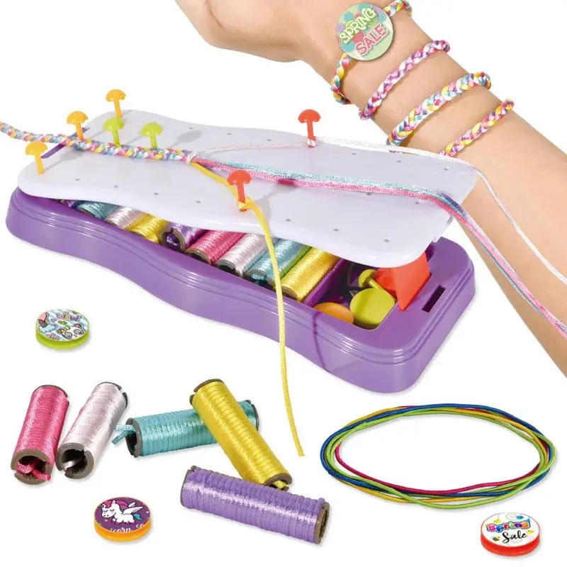 Kit de fabricación de pulseras de la amistad para niñas, regalo de  cumpleaños y Navidad para niños de 7, 8, 9, 10, 11, 12 años o más, para  hacer