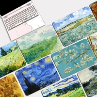 Van Gogh Oil Painting Small Desktop Desk Mat Kawaii Gaming Accessories Students Writing Pad for Teen Girls Bedroom 1