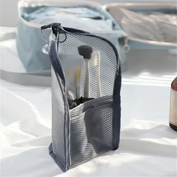 Borsa per cosmetici da donna in rete EVA Borsa da viaggio per trucco Organizzatore Borsa per trucco femminile Custodia da toilette portatile piccola e grande