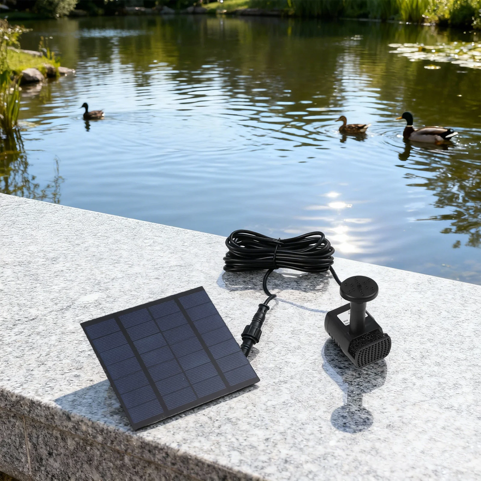 Garden Aesthetics Garden Water Features Nozzle Set Fountain Pump 12*12*4.5cm All-Season Functionality Automatic Oper