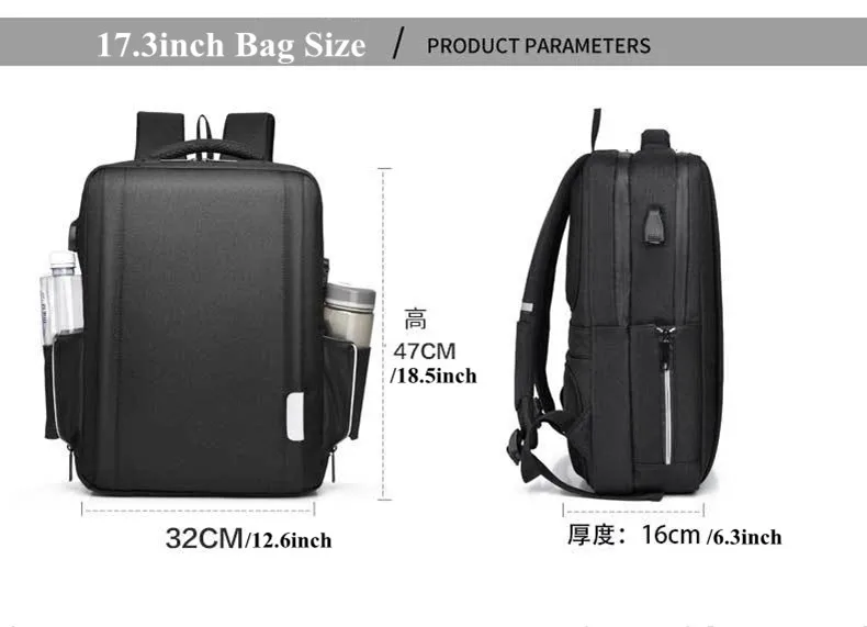 Computador portátil mochila 15.6 17.3 polegada grande