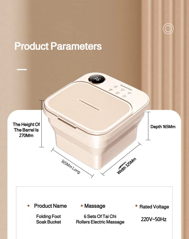 Automatic Heating Foot Bath Foldable Foot Soaking Bucket Foldable Foot Bath Tub Fully Automatic Massage Foot Bath Appliance Fully Automatic Heating Constant Temperature Tub