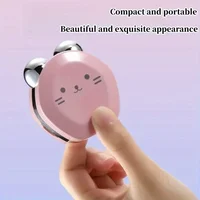 Rechargeable facial massager, 3 thermal vibration modes, women's portable skincare device, deep hot compress compression for mus 2