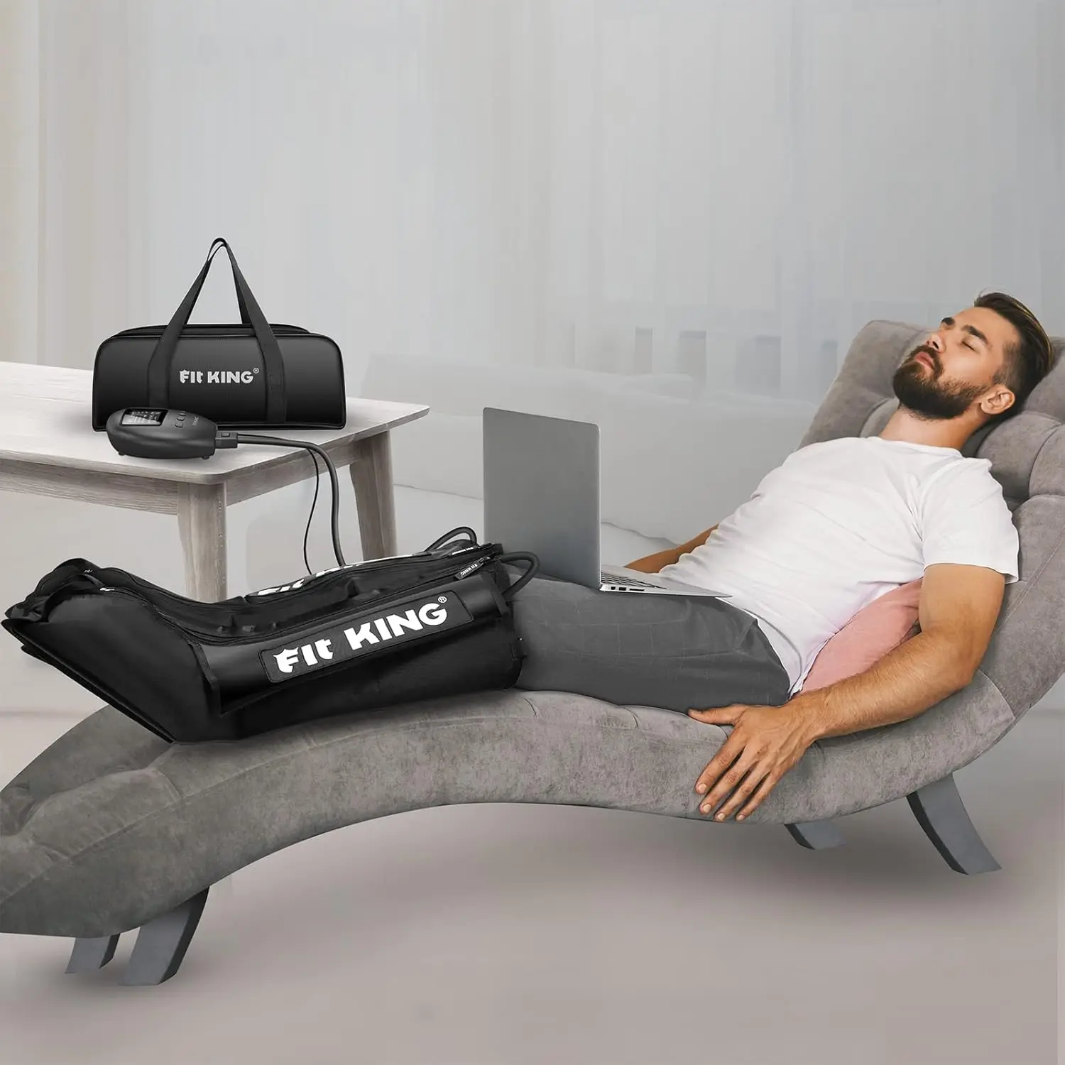 Leg Compression Boots for Foot and Calf Recovery, Help for Blood Circulation, Muscle Relaxation, Relief Sorene