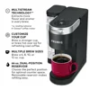 Single Serve Coffee Maker MultiStream Technology Customizable Cup Sizes Travel Mug Friendly Compact Design Fast Brewing with 2
