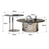 Tables basses de luxe italiennes moderne Simple Villa Salon Tables basses originalité Salon meubles de maison Couchtisch FYCT 6