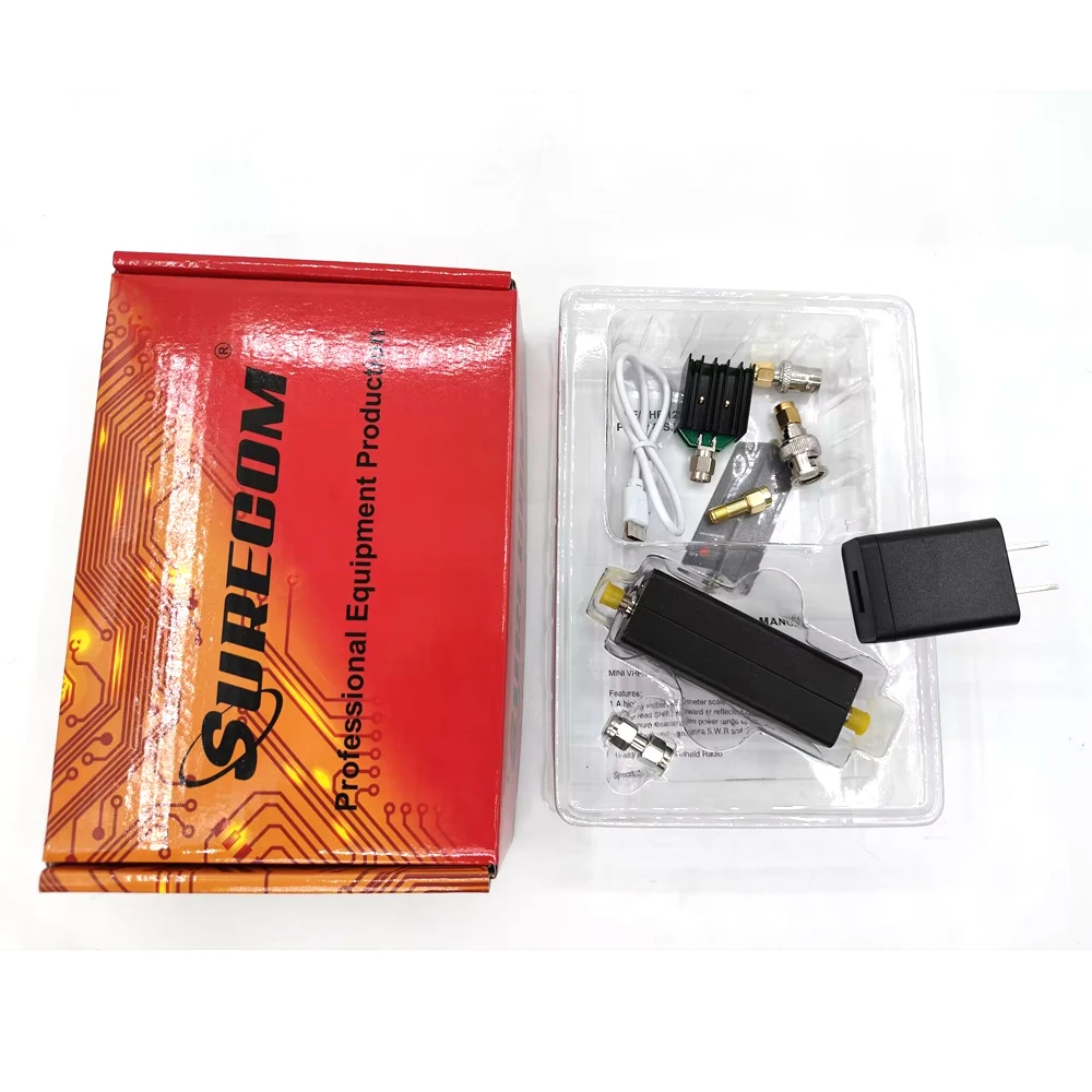 SW-33Plus 100W Mini Power & SWR Meter VHF UHF 125-525MHz With Adapter for Walkie