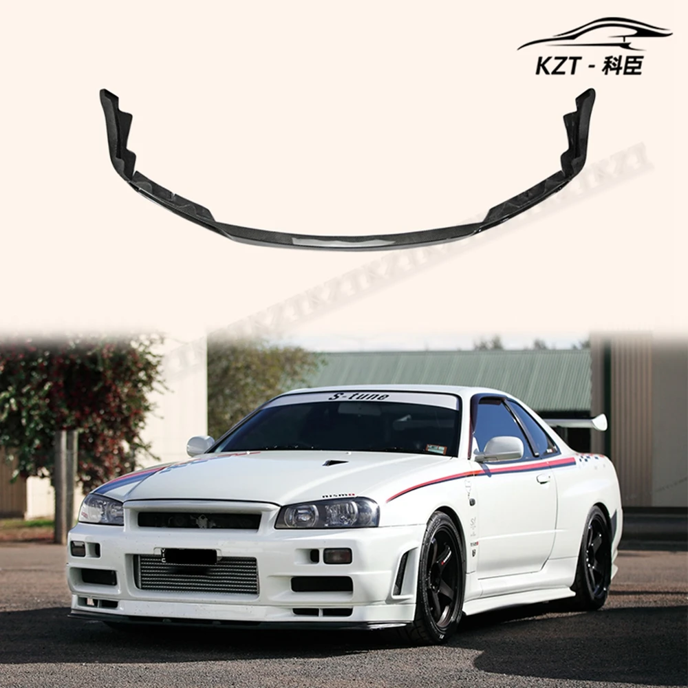 

For Nissan Skyline R34Gtr Nis Front Bumper Lip Carbon Fiber