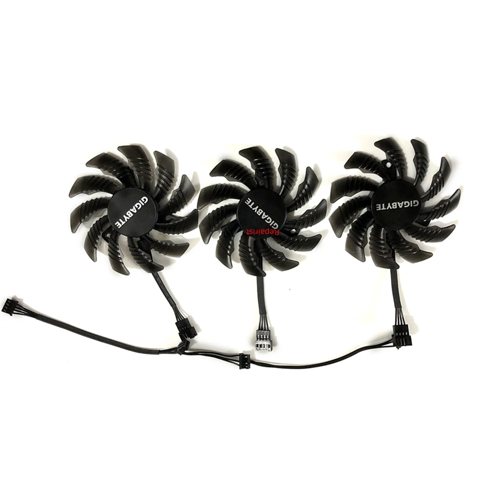 3 Pz/Set Gpu Cooler Ventole Video, Per Gigabyte Gtx1080,Per Gigabyte 1080Ti G1,Per Gigabyte1070 Ti Gaming,Per Gigabyte Gtx 1060 G1 Rock,Per Gigabyte A
