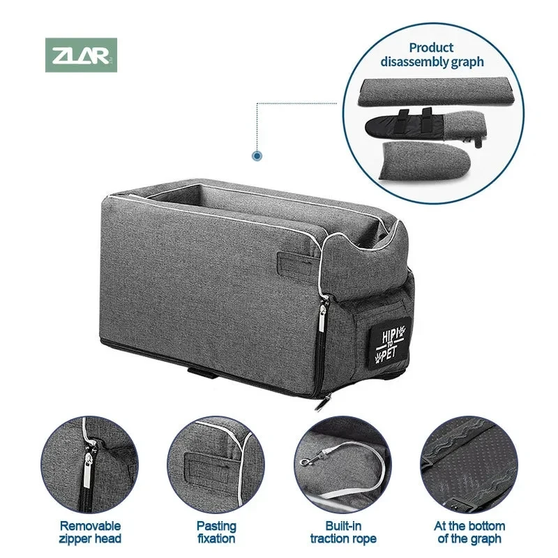 Pet Carrier Bag Pet Carrying Bag Pet Accessories Pet Supplies Dog Car Seat Portable Dog Bed Central Control Car Safety Pet Seat Transport