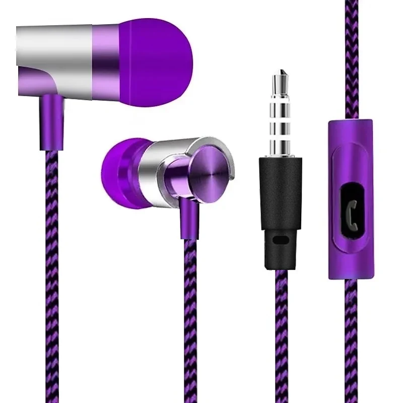 Noise-Cancelling HiFi Stereo In-Ear Earphones with Mic