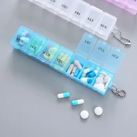 7 Days Pill Medicine Box Weekly Tablet Holder Storage Organizer Container Case Pill Box Splitters 3 Colors Pill Case Organizer 5