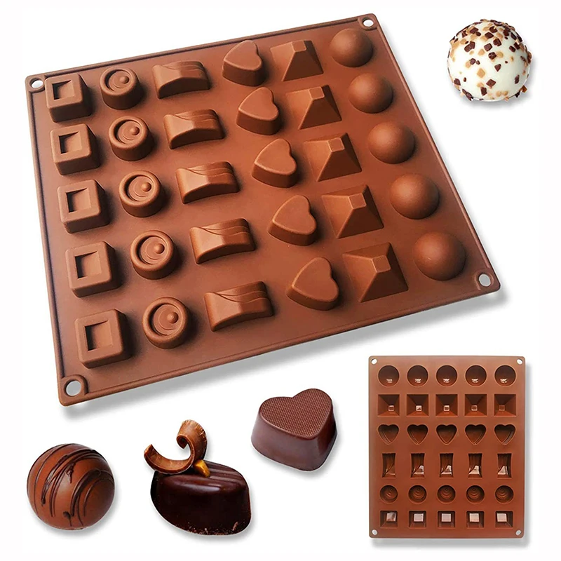 

1Pc 6-Shaped Silicone Chocolate Mold DIY Cake Biscuit Mold Baking Fondant Candy Jelly Baking Mold Kitchen Pastry Tools