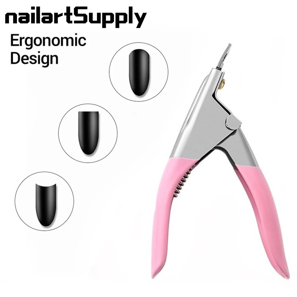

1PC Professional Nail Art Clipper Special Type U Word False Tips Edge Cutters Acrylic Nail Colors Stainless Steel Manicure Tools