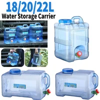 18/20/22L Car Water Buckets Food Grade Portable Water Tank Large-Capacity with Faucet Outdoor Accessories for Hiking Fishing 1