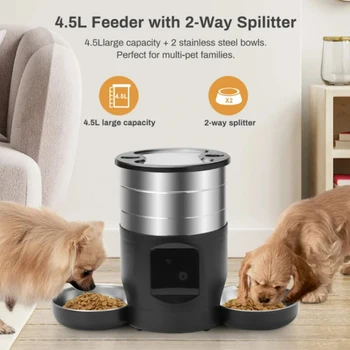 ⁦4.5L Smart Pet Feeder with Dual Bowls⁩ - الصورة ⁦6⁩