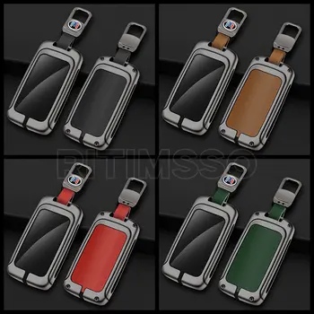 Custodia per chiave a distanza per auto in pelle metallica Shell per Mazda 3 Alexa CX30 CX-30 CX-5 CX5 CX-3 CX3 CX8 CX-8 CX-9 CX9 custodia protettiva Fob Bag - Custodia per chiave a distanza per auto in pelle metallica Shell per Mazda 3 Alexa