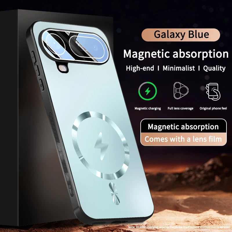 Premium Magnetic Charging Shockproof Air Case with Full Lens Protection