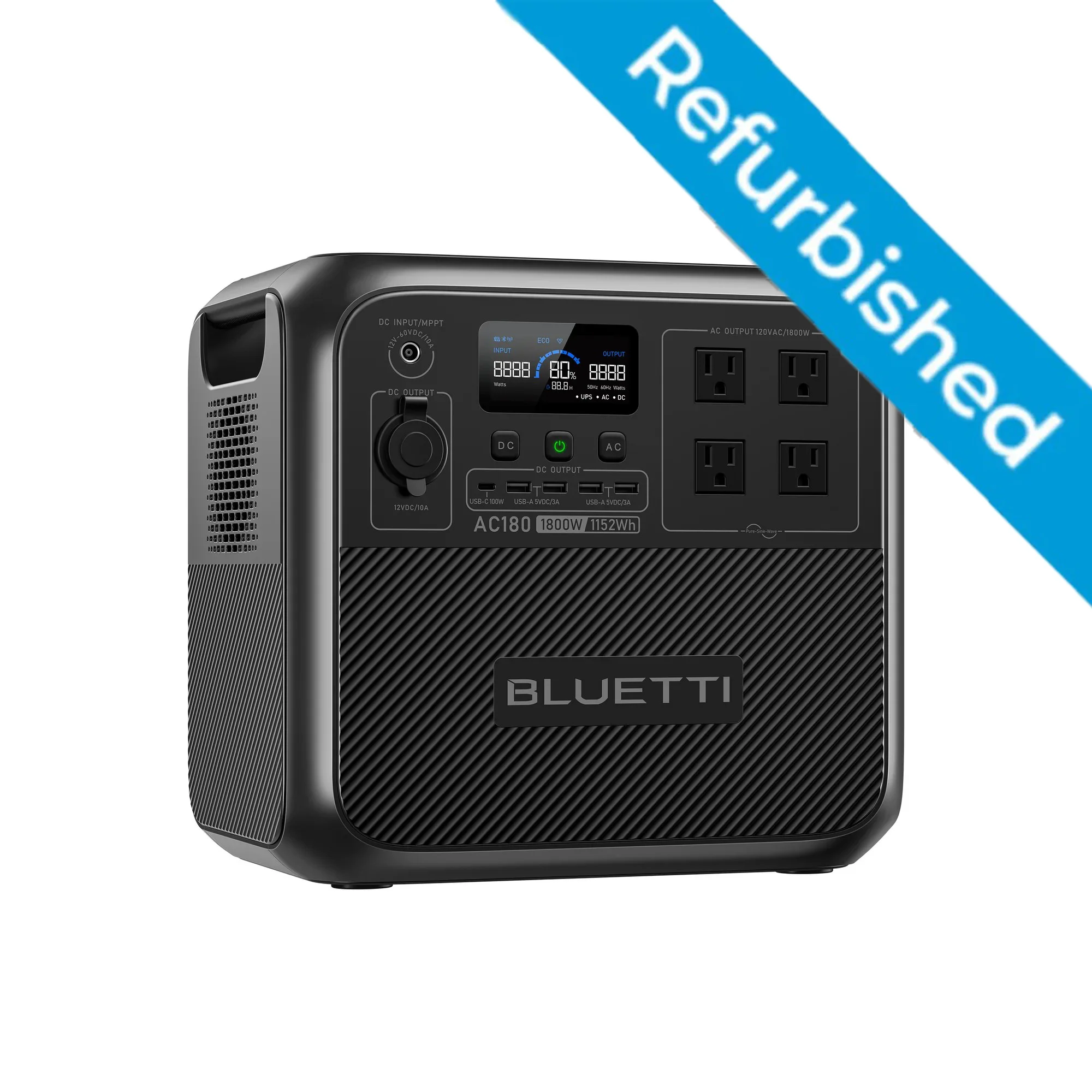 Bluetti Ricondizionato Ac180 1800W 1152Wh Generatore Solare Centrale Elettrica Portatile 36Ah Lifepo4 Powerstation App Ricarica Rapida