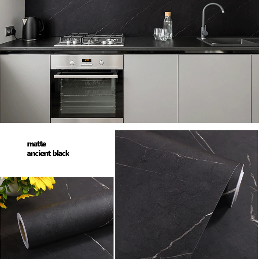 Matte Thickened Castle Grey Marble Grey Rock Plate Waterproof Stickers Self-adhesive Wallpaper Kitchen Countertop Oil Proof kitchen faucet sprayer attachment universal splash filter faucets extender rotatable nozzle tap head leak proof faucet connector